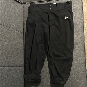 Nike Black Baseball Pants with White Logo